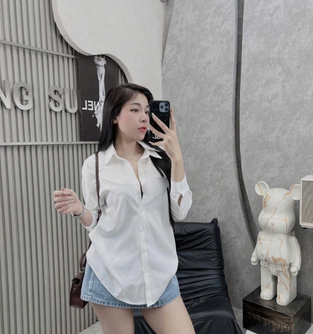 Hàng nhà máy - ÁO SƠ MI TRẮNG LCT XUẤT DƯ DT