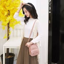 Balo nữ, Túi đeo chéo mini phong cách Hàn Quốc T019