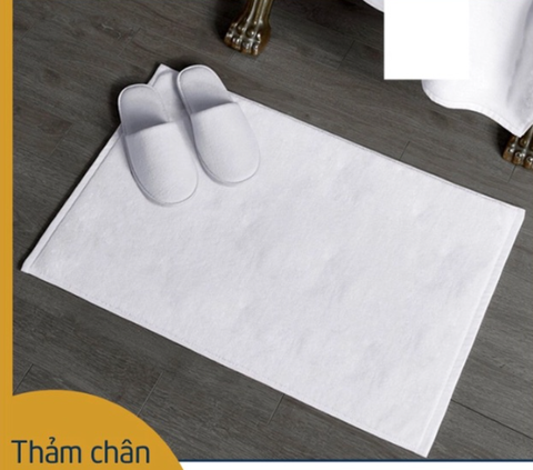 Thảm Lau Chùi Chân Khách Sạn, Nhà Nghỉ, Bệnh viện, Spa Chất Liệu Cotton Siêu Thấm 40 x 60 cm