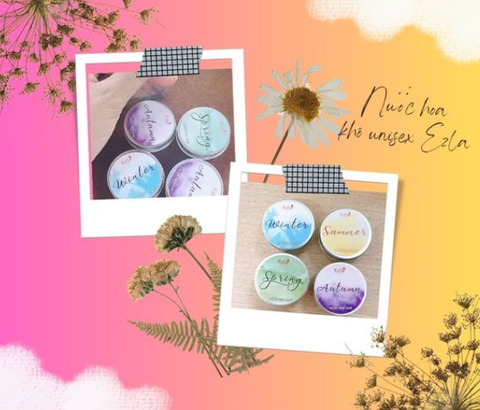 Nươc hoa khô dạng shap Ezla hương thơm tự nhiên 4 mùa