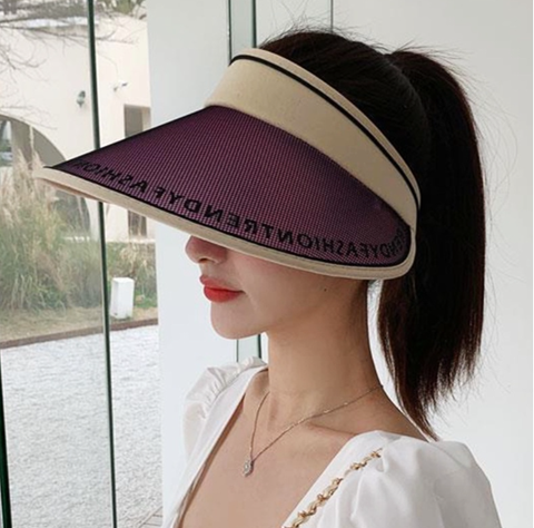Mũ Lưỡi Trai Hở Chop Nửa Đầu Thời Trang Mùa Hè Cho Nữ