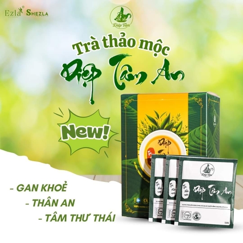 Trà thảo mộc - trà túi lọc diệp tâm an - gan khỏe - thận khỏe - tâm thư thái