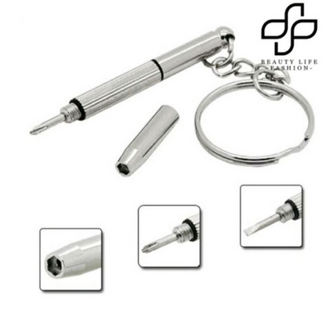 Tua Vít Đa Năng 3 in 1, tua vít đầu dẹp, tua vít Philips, vặn điều chỉnh ốc ngôi sao, làm móc khóa tiện dụng