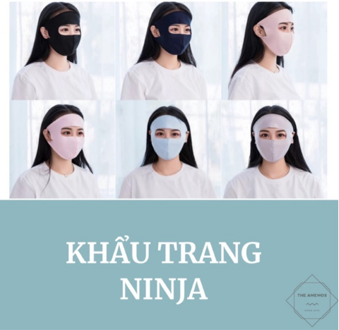 Khẩu trang Nija che mặt chống nắng, chống bụi