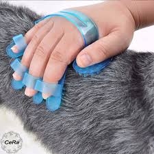 Găng tay nhựa chải lông tắm & massage cho chó mèo thú cưng