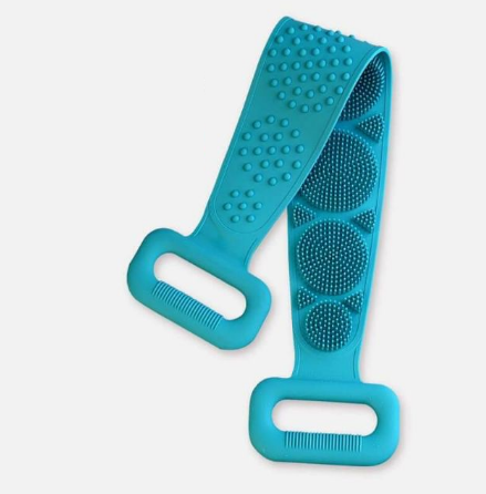 Dây cọ chà lưng Silicon 2 mặt đa năng - Sạch, êm, bền - Vừa tắm vừa mát-xa toàn thân