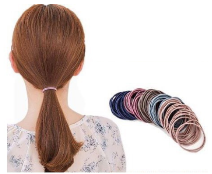 Combo 100 chun buộc tóc trơn mix nhiều màu cho mẹ và bé phong cách hàn