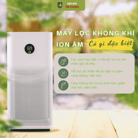 Máy lọc không khí ion âm có gì đặc biệt? Lợi ích và cách hoạt động
