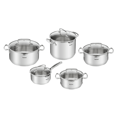 Bộ 5 nồi inox Tefal Duetto Plus G719SA55 (quánh 16cm, nồi 18/20/22/24cm)