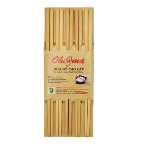 Bộ 10 đũa gỗ Ohi@ma
