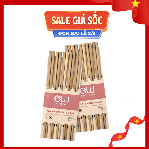 Combo 2 Bộ 10 đũa gỗ Eonwon EW-001