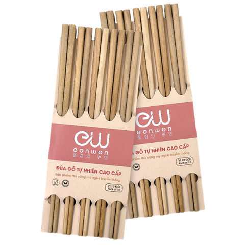 Combo 2 Bộ 10 đũa gỗ Eonwon EW-001