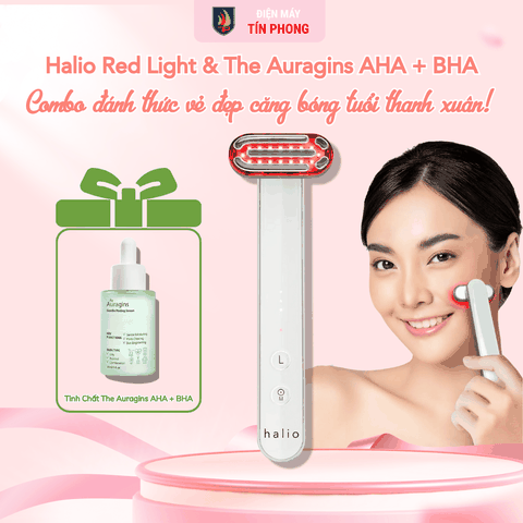 [Kèm TC AHA] Máy ánh sáng đỏ tăng sinh collagen Halio Red Light Therapy Device 3 in 1