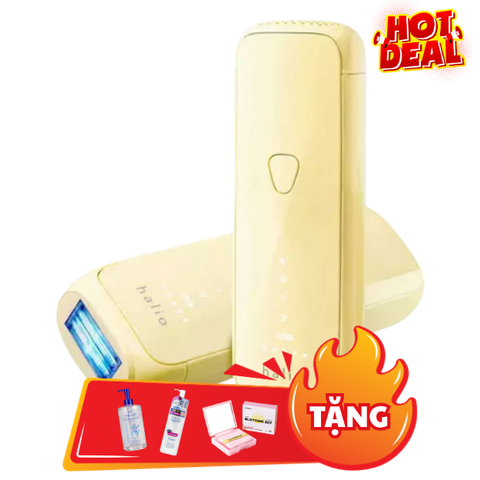 Máy triệt lông Halio SilkGlow IPL Sapphire Cooling Hair Removal Device (vàng)