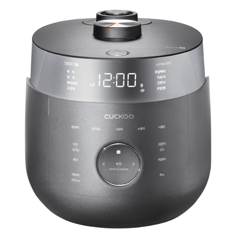 Nồi cơm điện tử áp suất kép cao tần Cuckoo CRP-LHTR0610FD Xám Bạc 1.08L