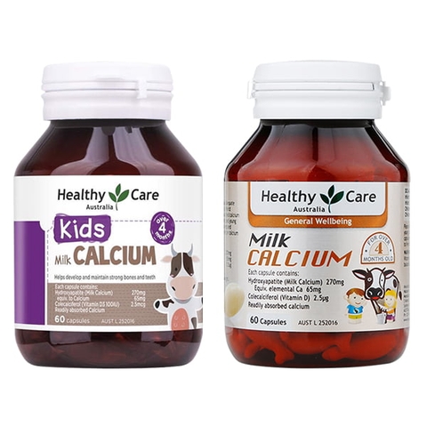 Milk Calcium Healthy Care 60 viên Úc