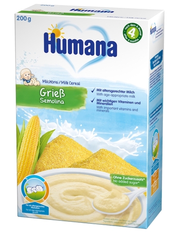 Bột Dinh Dưỡng Ăn Dặm Humana Có Sữa Ngũ Cốc (Hộp 200g)