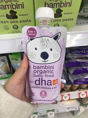 Hoa quả nghiền Bambini Organic
