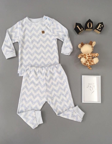 Bộ cài vai dài tay Momma Baby bé trai