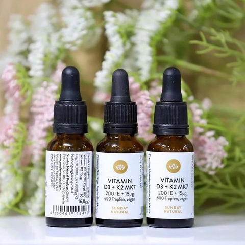 Vitamin D3 K2 MK7 Sunday Natural của Đức
