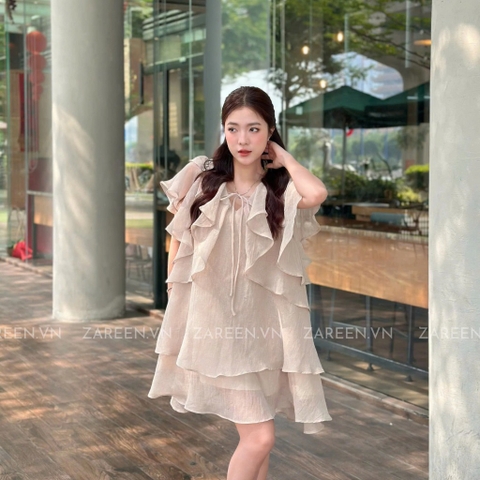 ĐẦM TƠ TAY BÈO THẮT NƠ ZAREEN DAX97