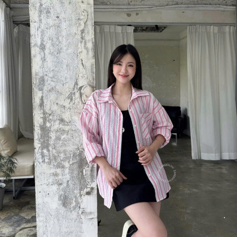 ÁO SƠ MI SỌC OVERSIZE ZAREEN SOM81