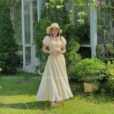 ĐẦM THUN CHỈ TAY PHỒNG ZAREEN DAX85