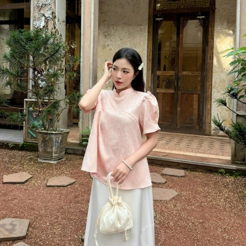 ÁO GẤM TAY PHỒNG ZAREEN VOA144