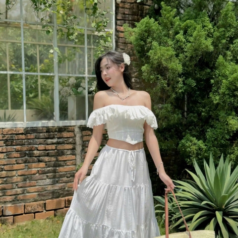 ÁO CORSET VIỀN REN ZAREEN VOA136