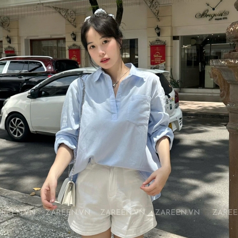 ÁO SƠ MI TAY DÀI BASIC ZAREEN SOM77