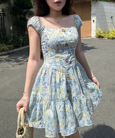 ĐẦM THÊU HOA DÁNG XÒE ZAREEN DAX94