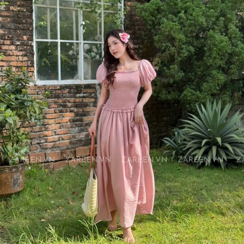 ĐẦM THUN CHỈ TAY PHỒNG ZAREEN DAX85