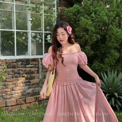 ĐẦM THUN CHỈ TAY PHỒNG ZAREEN DAX85