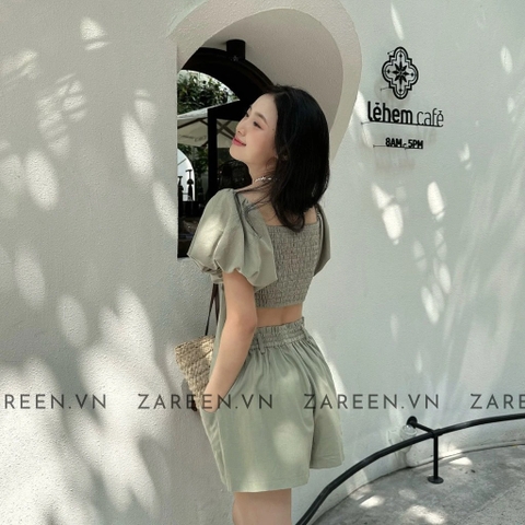 ÁO CROPTOP BUỘC NƠ NGỰC ZAREEN VOA131