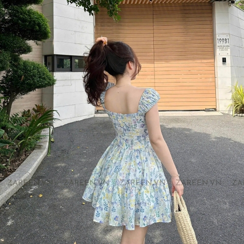 ĐẦM THÊU HOA DÁNG XÒE ZAREEN DAX94