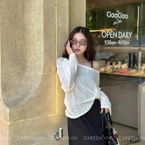 ÁO THUN LƯỚI LỆCH VAI ZAREEN THU170