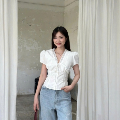 ÁO XÔ THÊU PHỐI REN ZAREEN VOA152