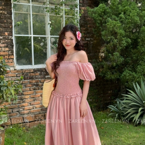 ĐẦM THUN CHỈ TAY PHỒNG ZAREEN DAX85