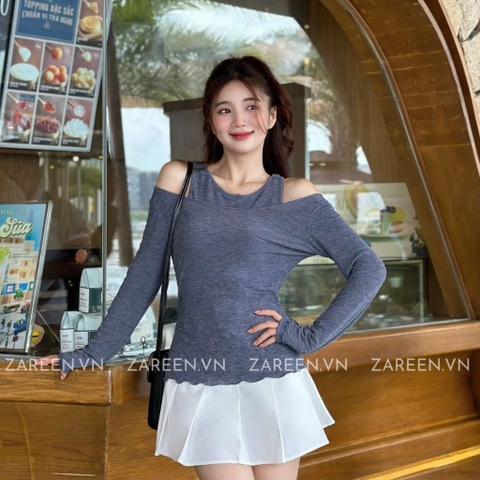 ÁO THUN TAY DÀI PHỐI 2 LỚP ZAREEN THU165