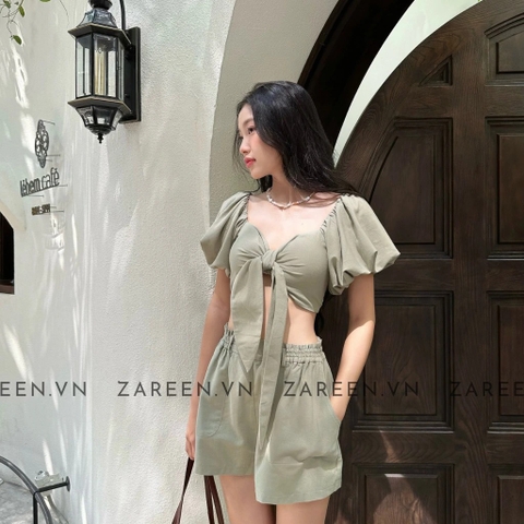 ÁO CROPTOP BUỘC NƠ NGỰC ZAREEN VOA131
