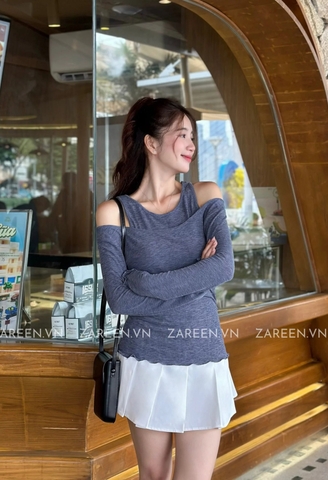 ÁO THUN TAY DÀI PHỐI 2 LỚP ZAREEN THU165