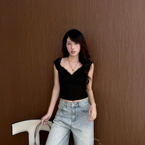 ÁO THUN PHỐI REN ZAREEN THU179