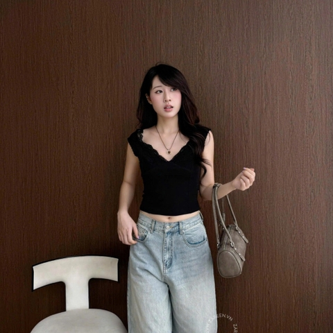ÁO THUN PHỐI REN ZAREEN THU179
