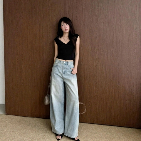 QUẦN JEANS ỐNG RỘNG LƯNG THẤP ZAREEN JEA151