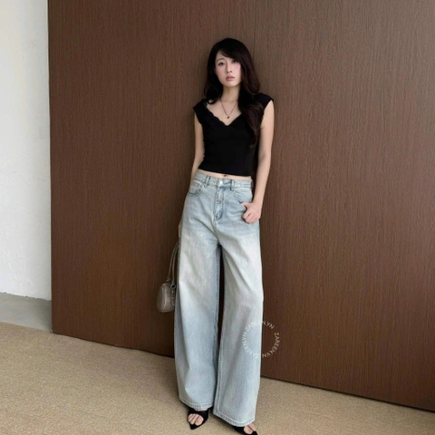QUẦN JEANS ỐNG RỘNG LƯNG THẤP ZAREEN JEA151