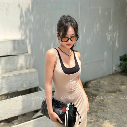 ĐẦM THUN 2 LỚP PHỐI VIỀN ZAREEN DAX102