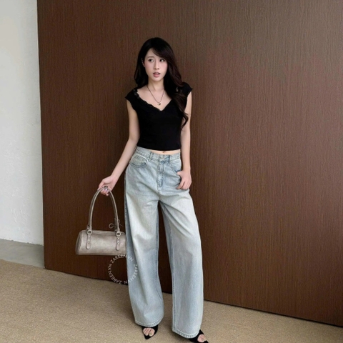 QUẦN JEANS ỐNG RỘNG LƯNG THẤP ZAREEN JEA151