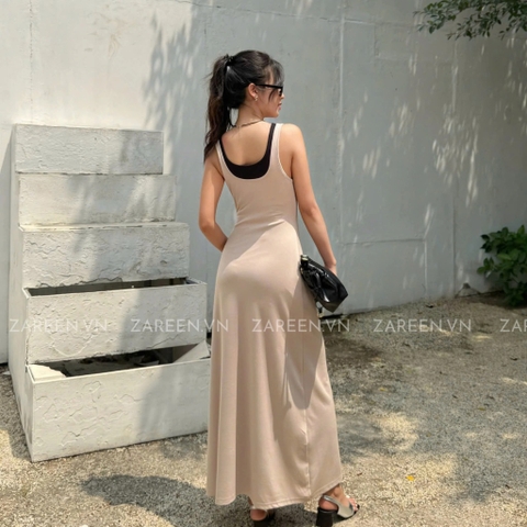 ĐẦM THUN 2 LỚP PHỐI VIỀN ZAREEN DAX102