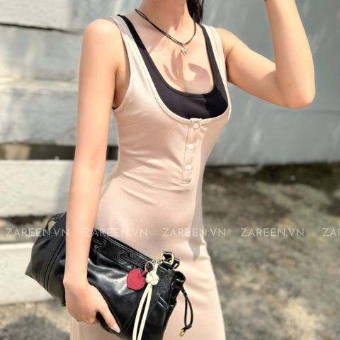 ĐẦM THUN 2 LỚP PHỐI VIỀN ZAREEN DAX102