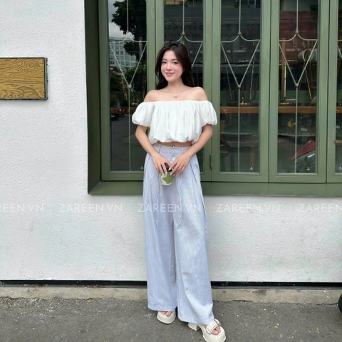 QUẦN SỌC ỐNG RỘNG XẾP LY ZAREEN TRS28